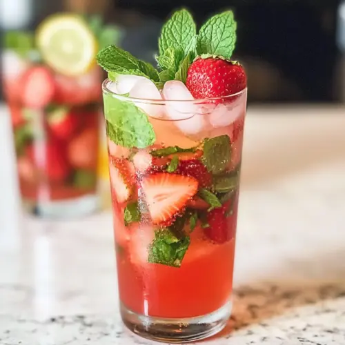 Erdbeer-Mojito-Mocktail