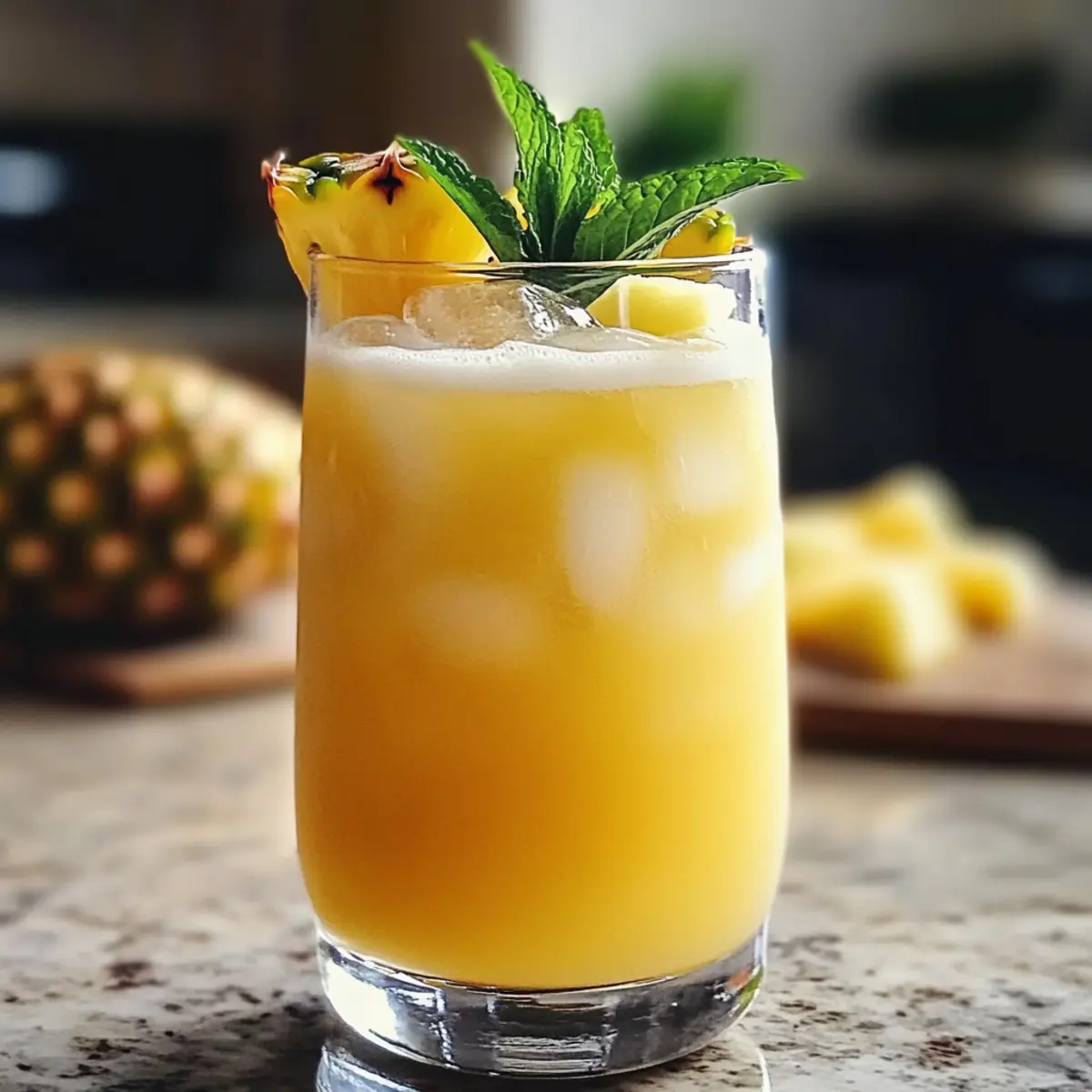 Tropisches Ananas Soda