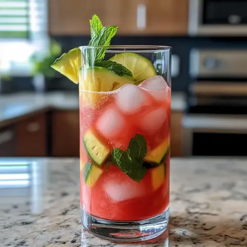 Wassermelone Ananas Chill Mocktail